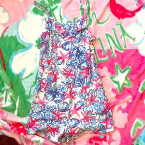 She she shells girls XL romper